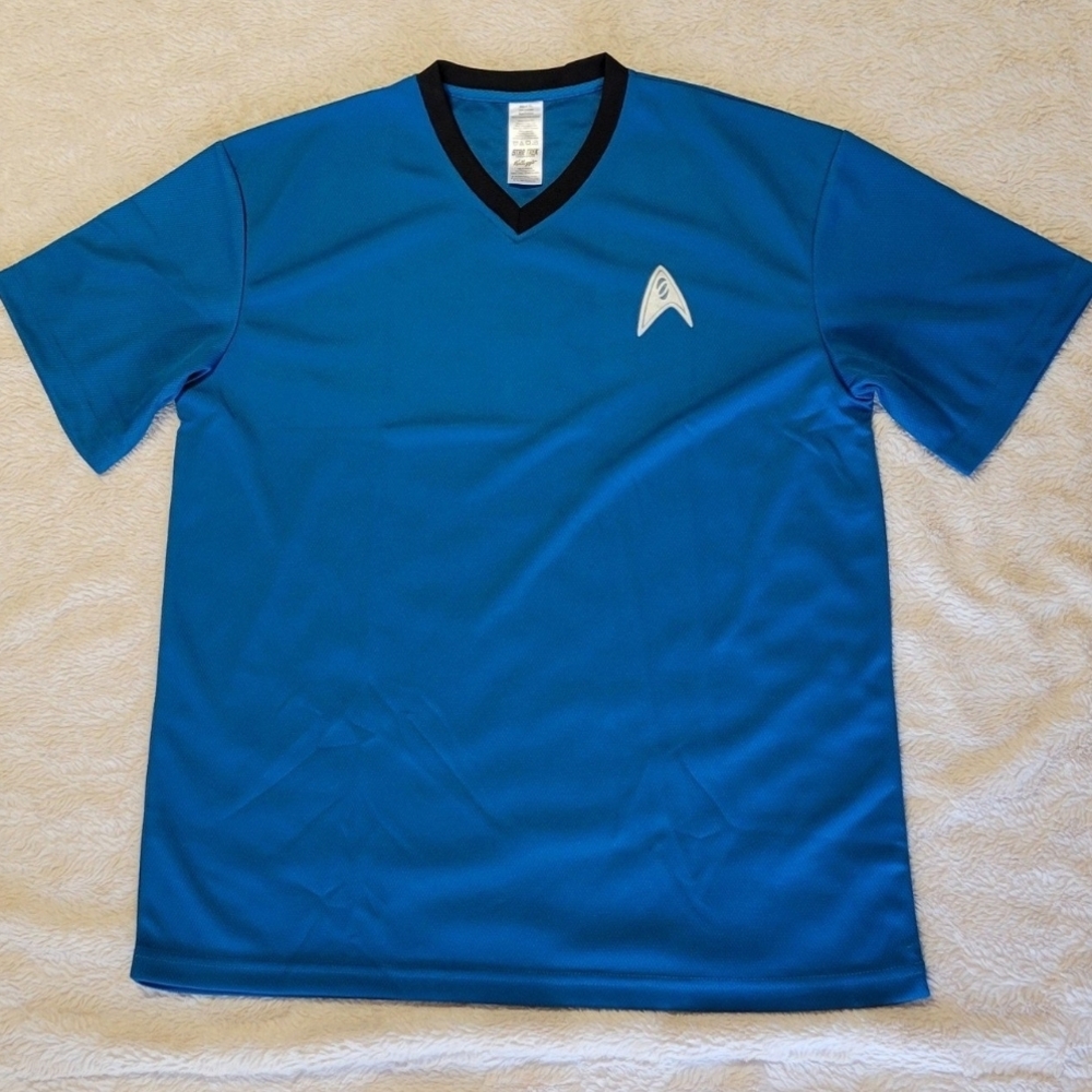 Kelloggs Promo Star Trek Costume Uniform Crew Shirt Men XL Blue V-Neck 2009